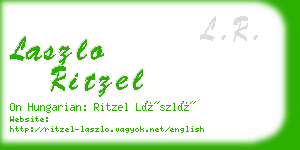 laszlo ritzel business card
